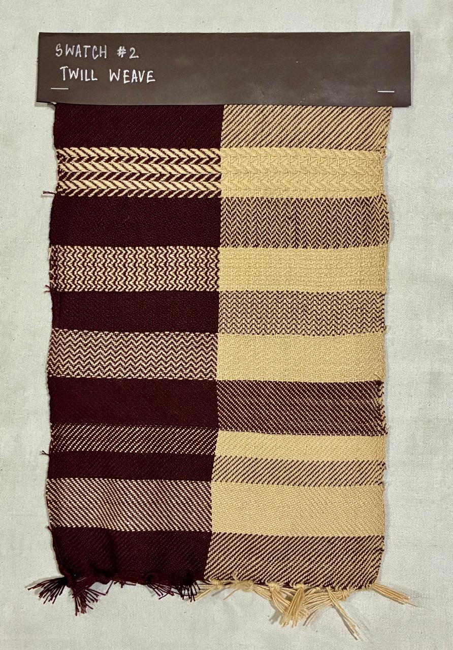 Hand-drawn translation of an orchid into a striped weave plan